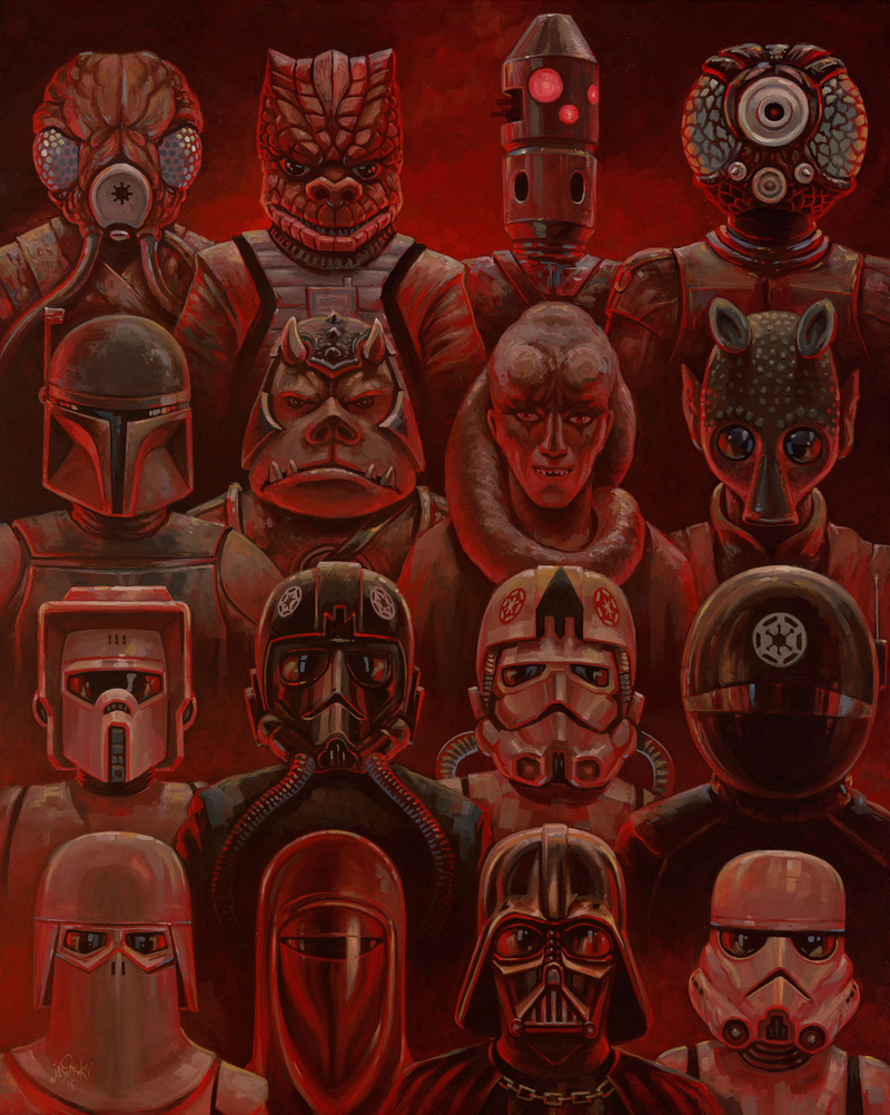 Illustration for article titled These Paintings and Sculptures in the Official Star Wars Art Show Are Insanely Gorgeous